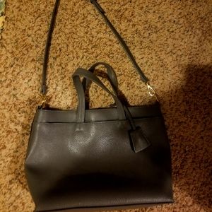 Dark gray crossbody purse
